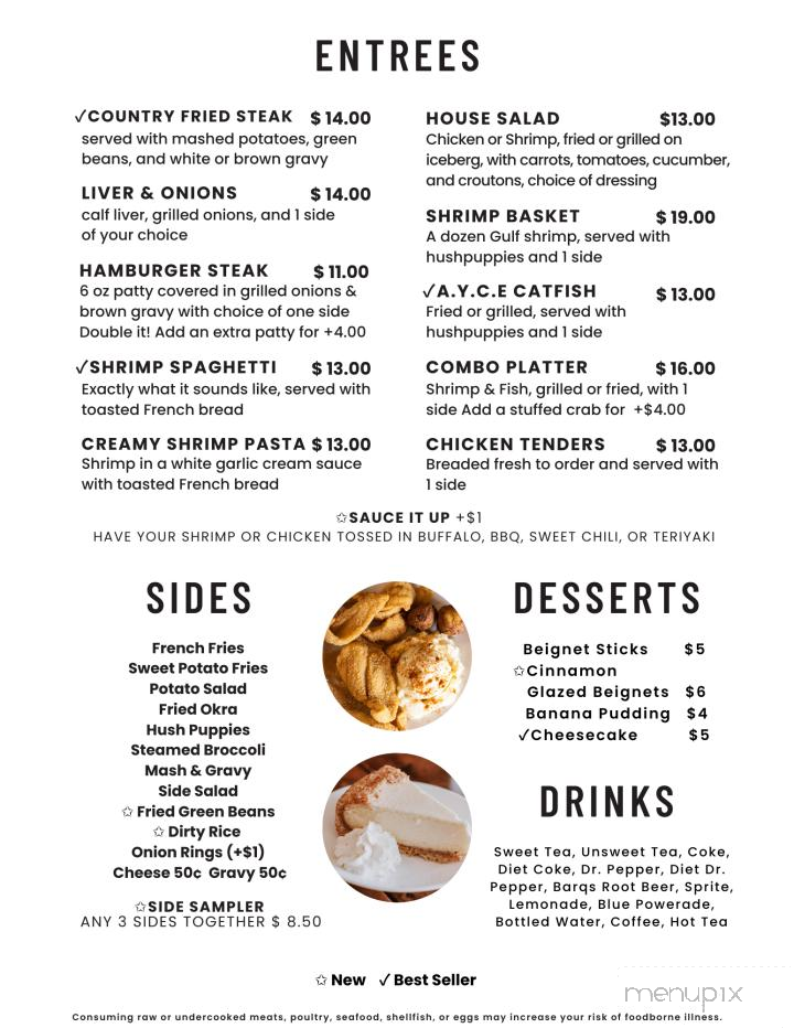 CJ's Coastal Grill - Biloxi, MS menu_pic