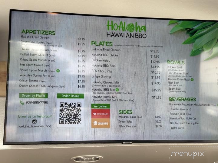 Hoaloha Hawaiian BBQ - Pomona, CA menu_pic