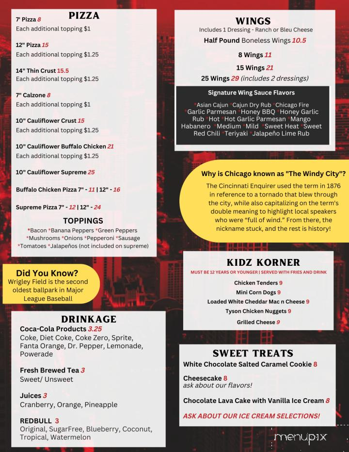 Windy City Grill - Maryville, TN menu_pic