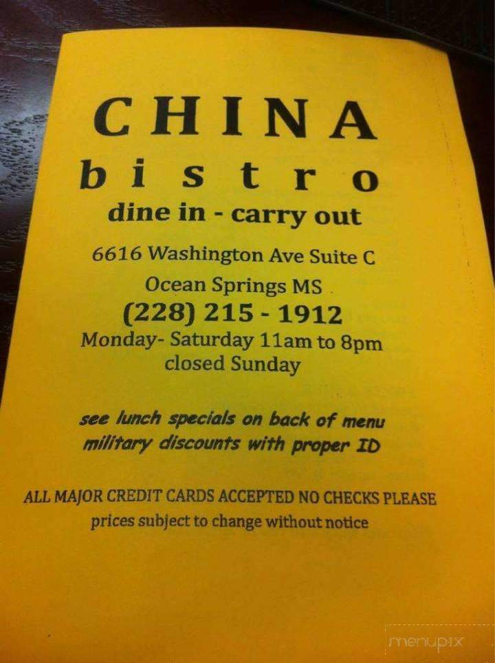 China Bistro - Ocean Springs, MS