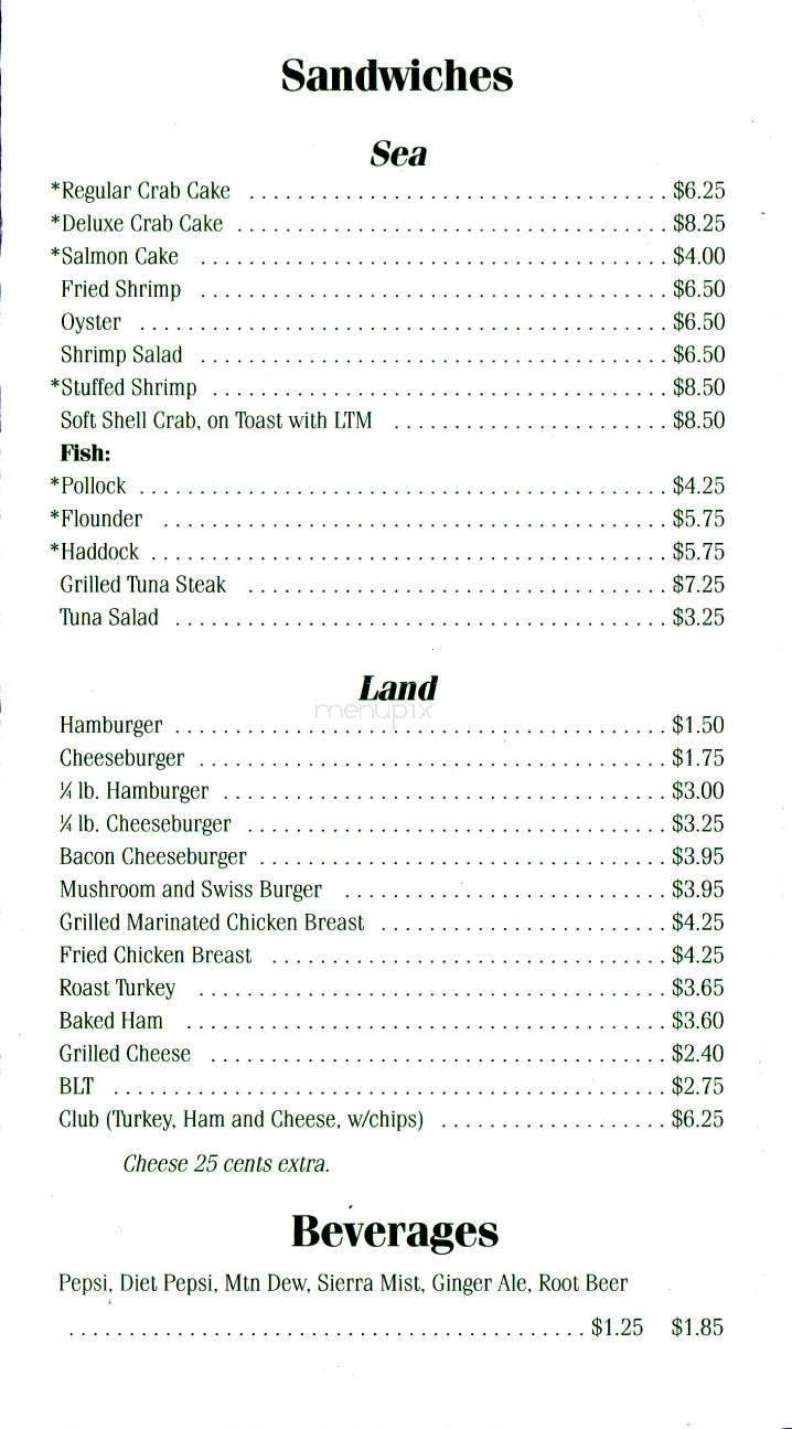 Chic's Seafood - Hagerstown, MD menu_pic