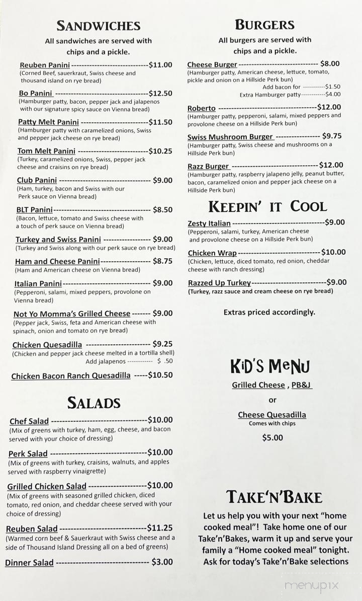 Hillside Perk - Culbertson, NE menu_pic