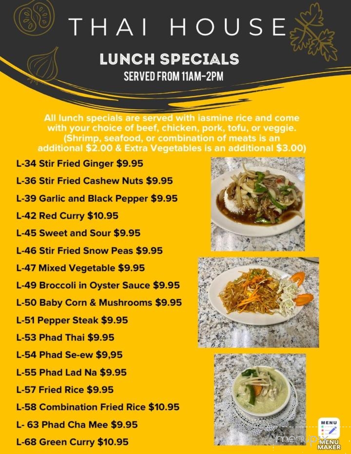 Thai House - Sebring, FL menu_pic