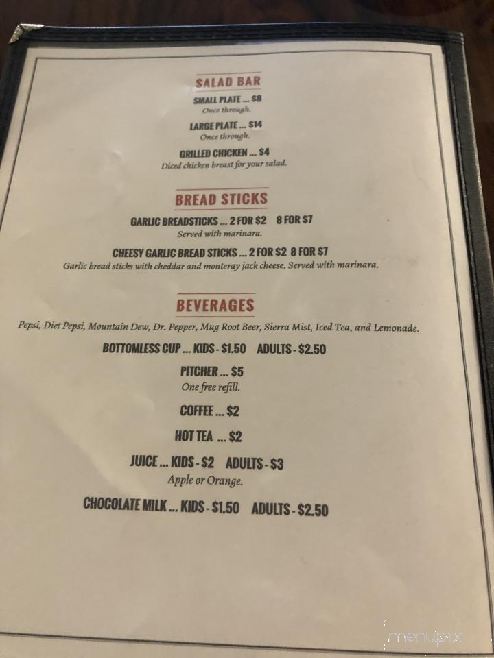 Bennys Pizza Joint - Monroe, OR menu_pic