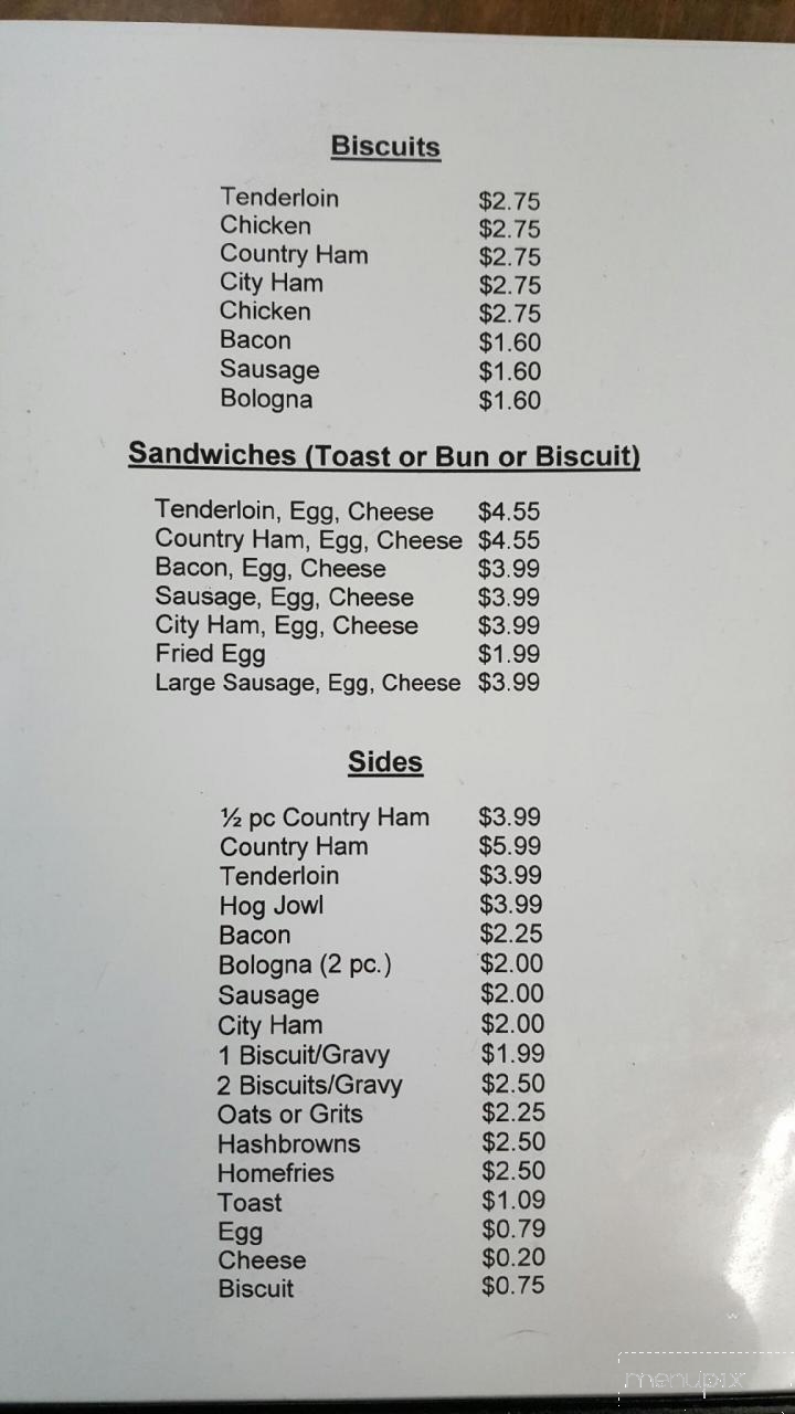 All Star Cafe - Huntingdon, TN menu_pic