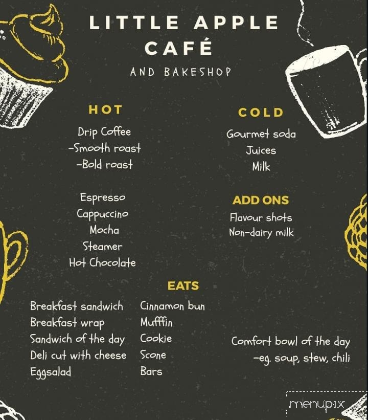 Little Apple Cafe and Bakeshop - Longview, AB menu_pic
