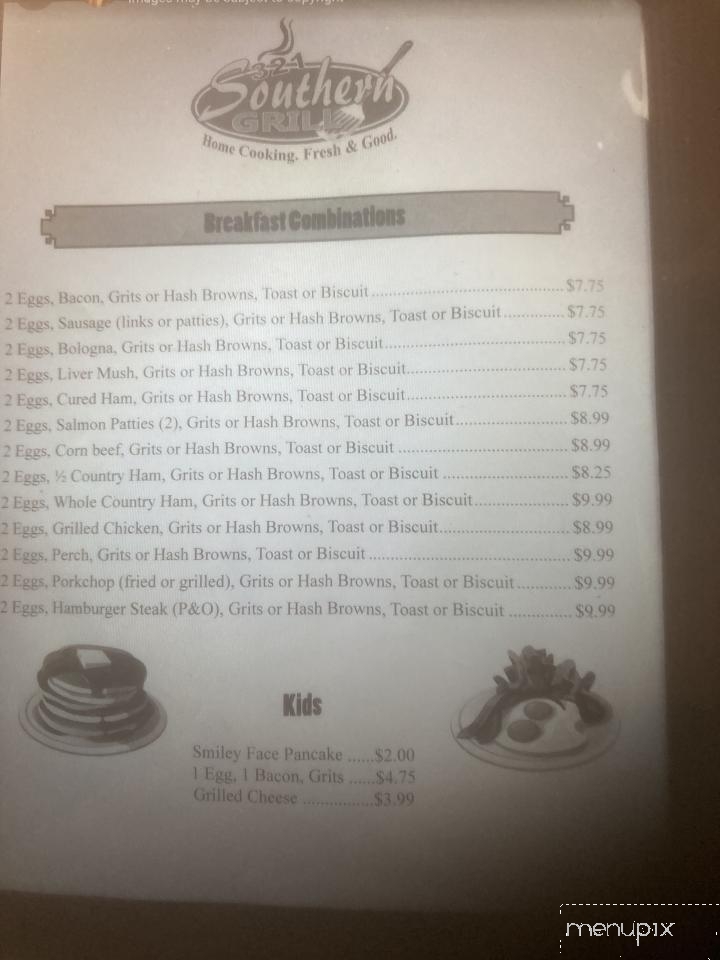 Southern Grill - York, SC menu_pic