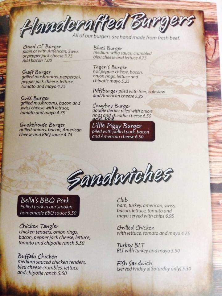 Columbus Inn - Columbus, PA menu_pic