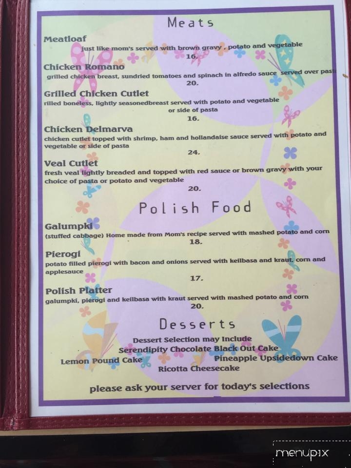 Serendipity Restaurant - Millsboro, DE menu_pic