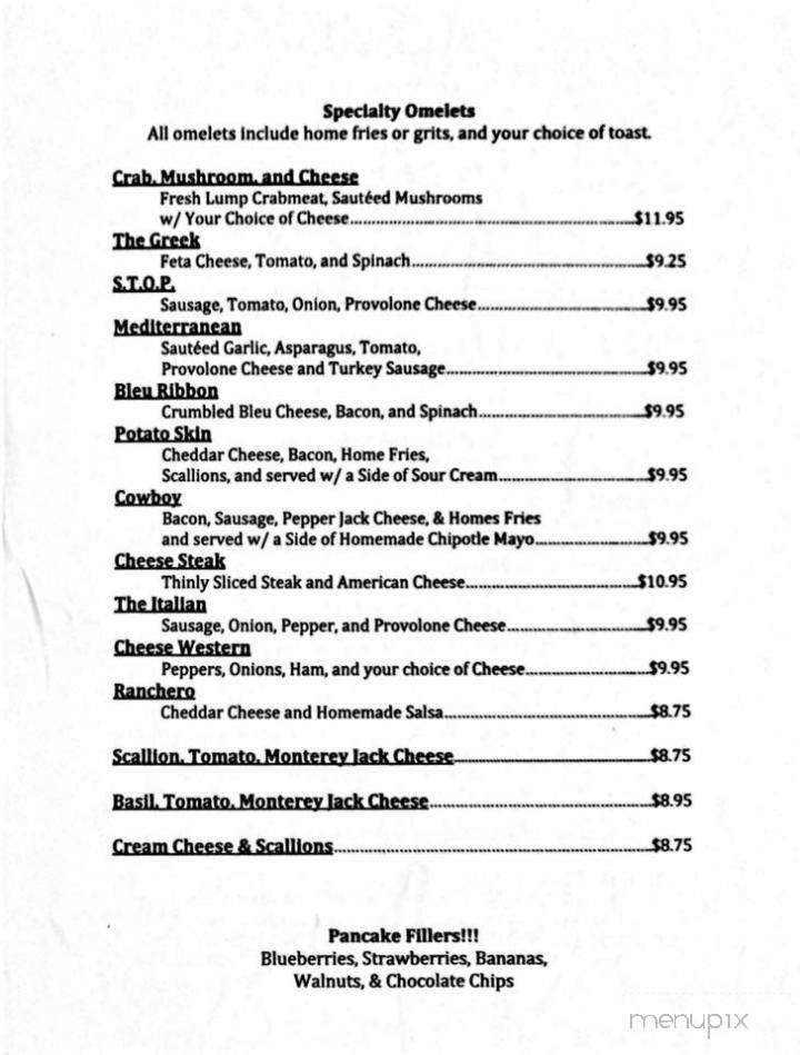 Mustache Bill's Diner - Barnegat Light, NJ menu_pic