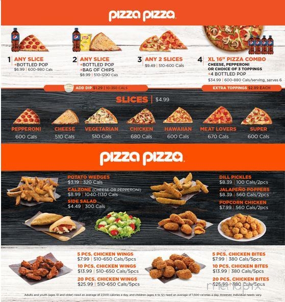 Pizza Pizza - Chatham, ON menu_pic