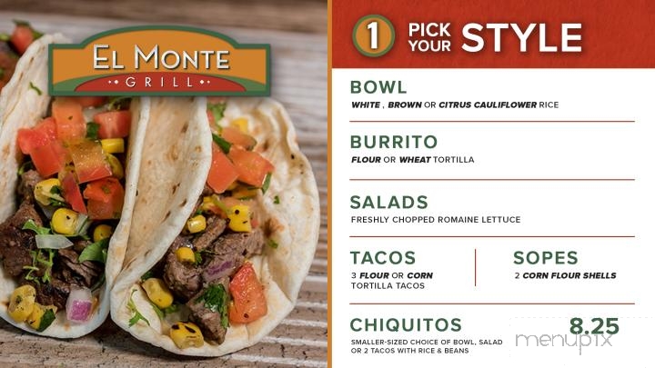 El Monte Grill - Riverside, CA menu_pic