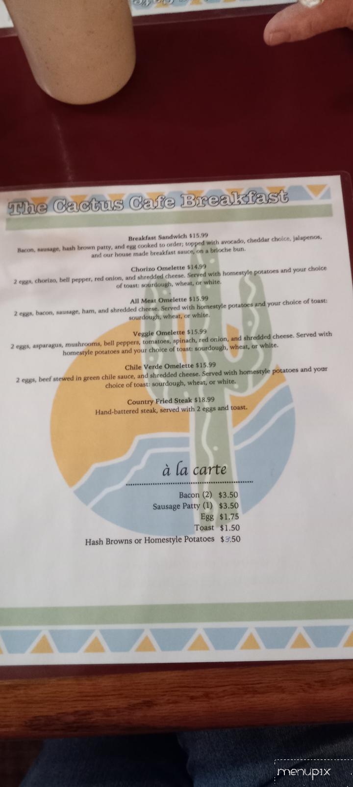 Cactus Cafe - Carlsbad, NM menu_pic