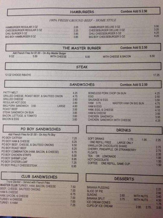 Burger Master Restaurant - Eight Mile, AL menu_pic