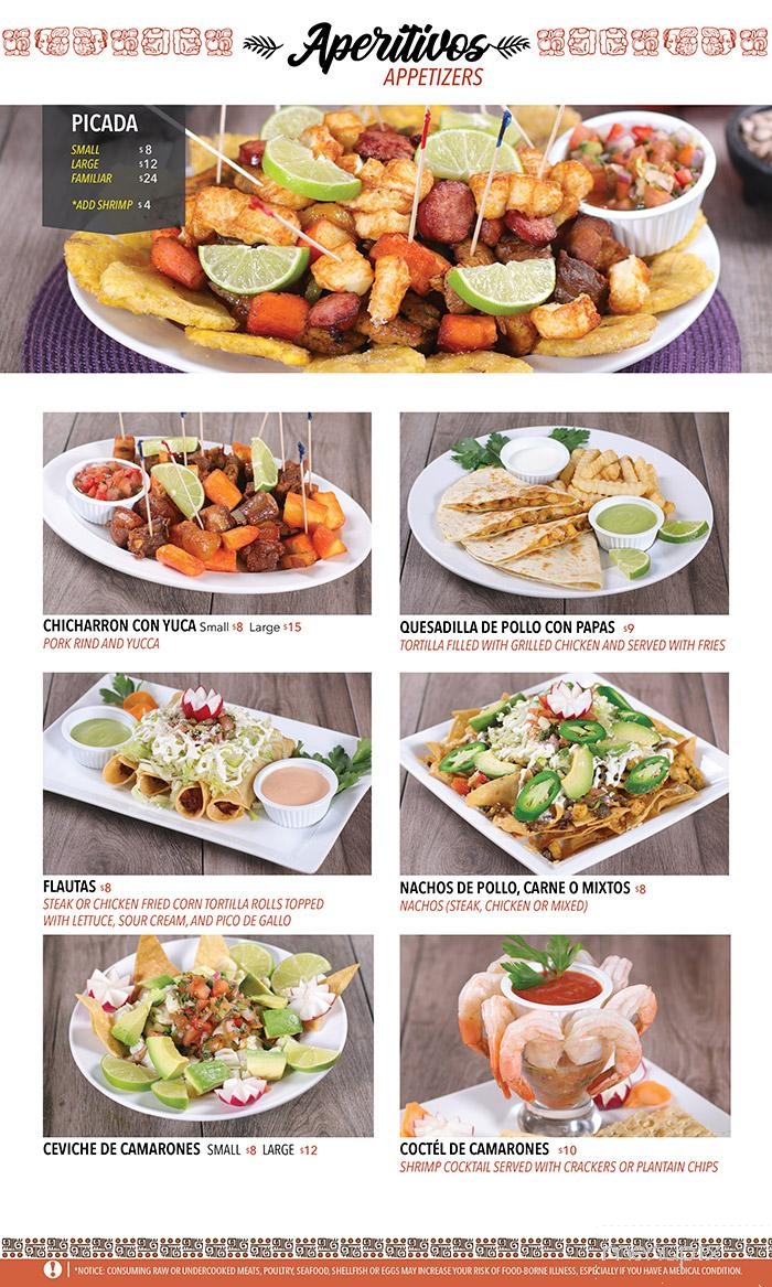 Tikal Restaurant and Lounge - Trenton, NJ menu_pic