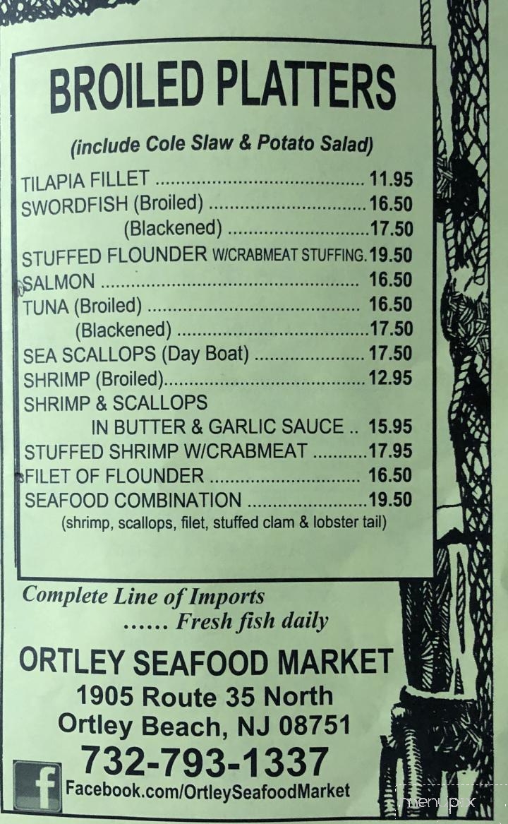 Ortley Fish Market - Ortley Beach, NJ menu_pic