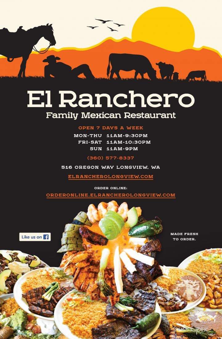 El Ranchero - Longview, WA menu_pic