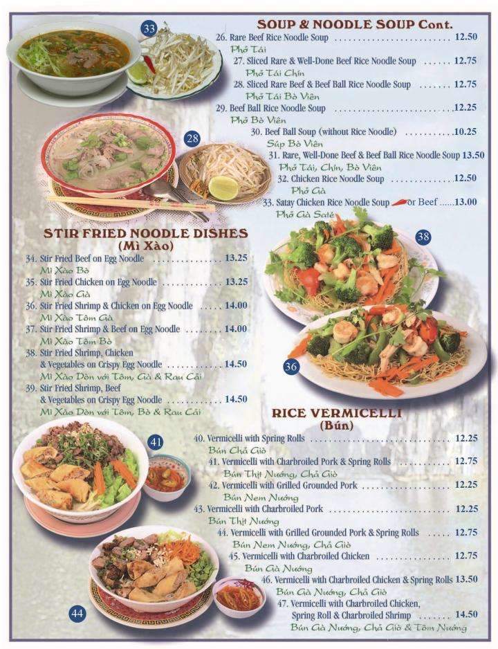 Ha Long Bay Restaurant - Calgary, AB menu_pic