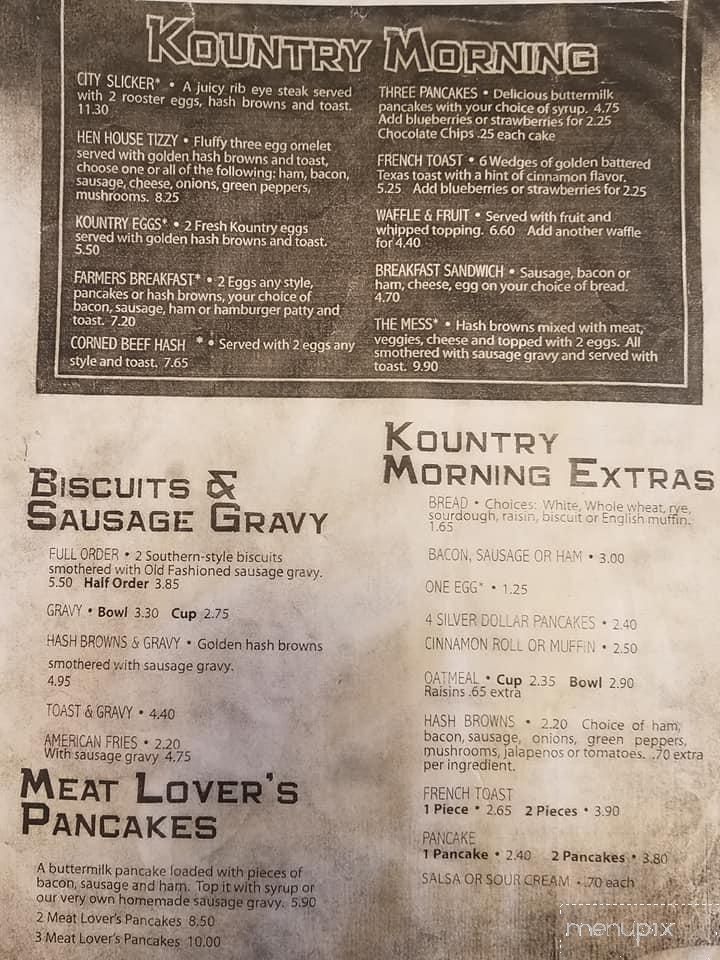 Kountry Kettle - Savanna, IL menu_pic
