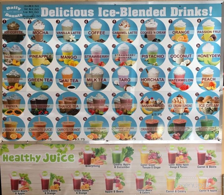 Daily Donuts - Los Angeles, CA menu_pic