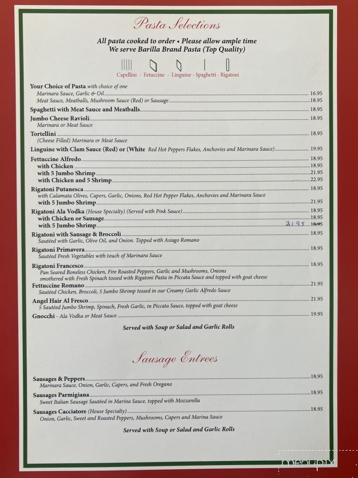 Mama Di Roma - Fairmont, WV menu_pic