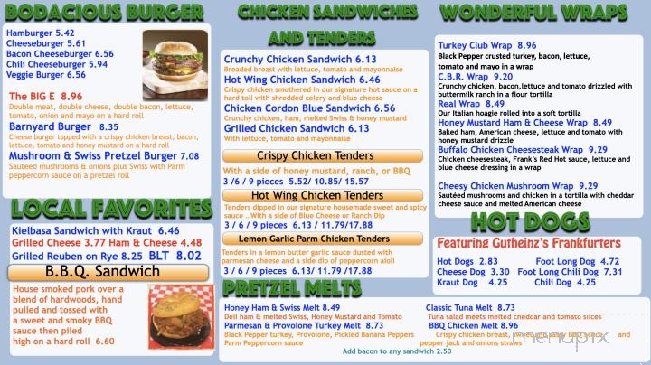 Mill City Dairy Bar - Dalton, PA menu_pic