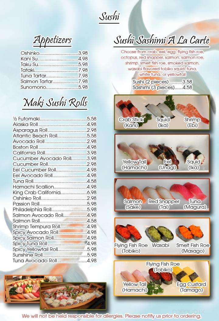 Kimono Kin - Beckley, WV menu_pic