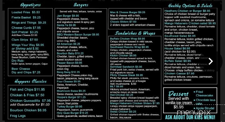 Hoppers Pub - Waynesville, MO menu_pic