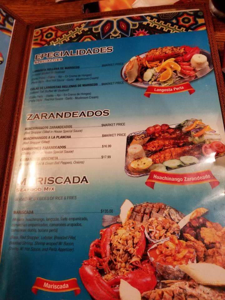 Marisco's La Perla Nayarita & Tequila Bar - Birmingham, AL menu_pic