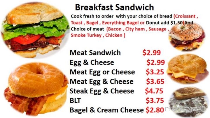 Big Apple Donuts & Cafe' - Simpsonville, SC menu_pic