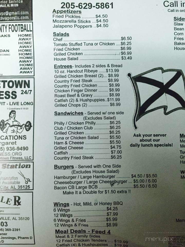 Heart of Dixie Grill - Odenville, AL menu_pic