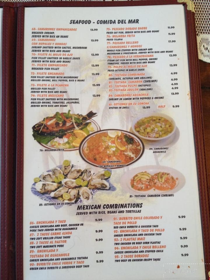 Lo Mejor De Jalisco - Santa Maria, CA menu_pic