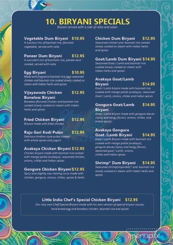 Little India Monroe - Monroe, LA menu_pic