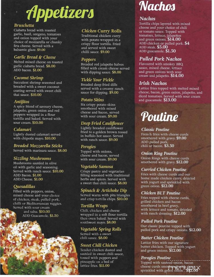 That's My Spot - Bowmanville, ON menu_pic