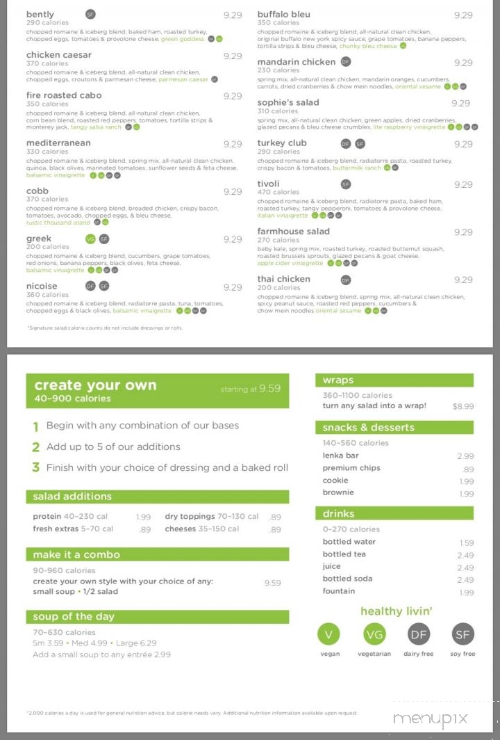 Saladworks - Abington, PA menu_pic