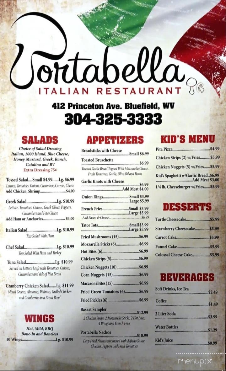 Portabella Italian Restaurant - Bluefield, WV
