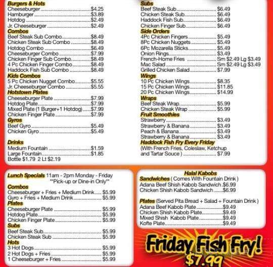 Hotstown Hots & Pizza - Rochester, NY menu_pic
