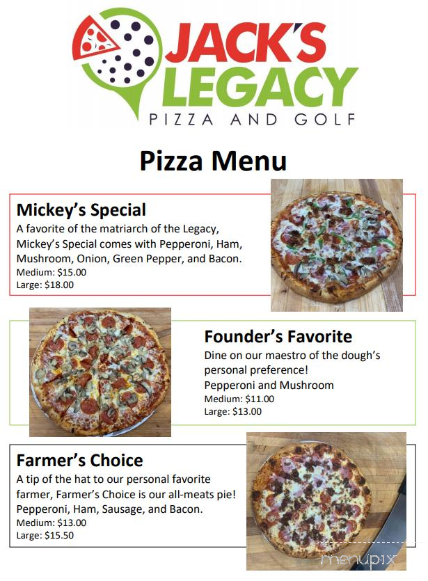 Jack's Legacy - Knob Noster, MO menu_pic