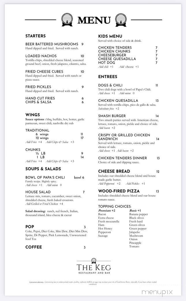 The KEG - Graytown, OH menu_pic