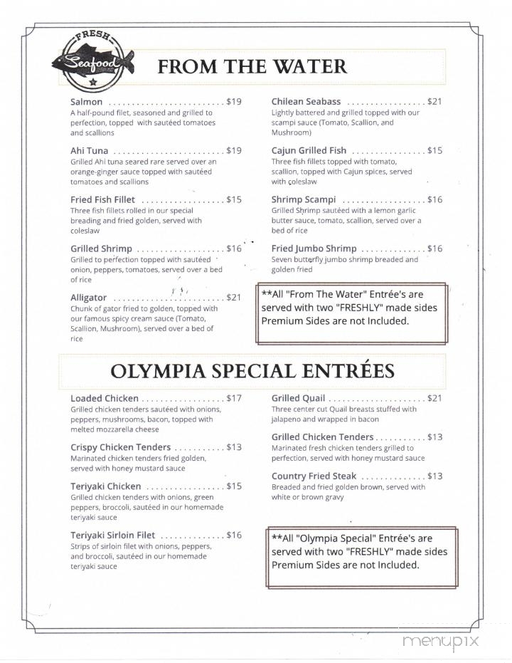 Olympia Steak & Seafood - Blytheville, AR menu_pic