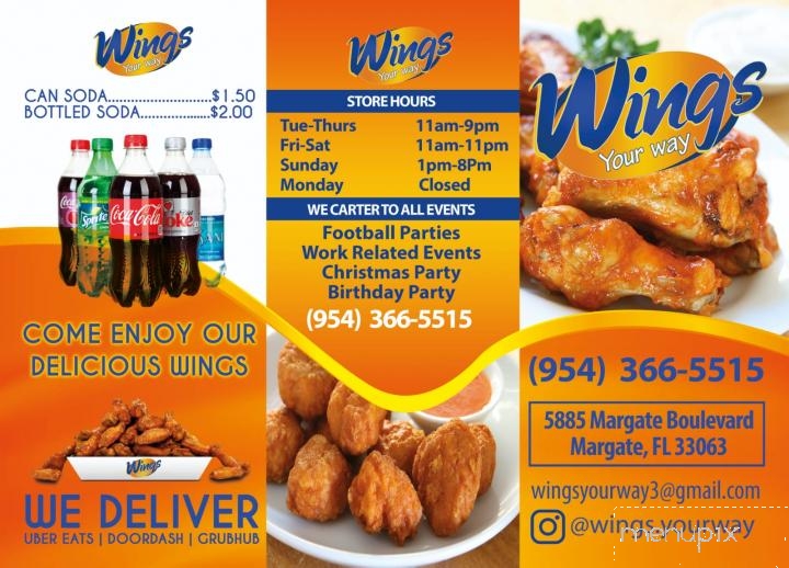 Wings Your Way - Margate, FL menu_pic