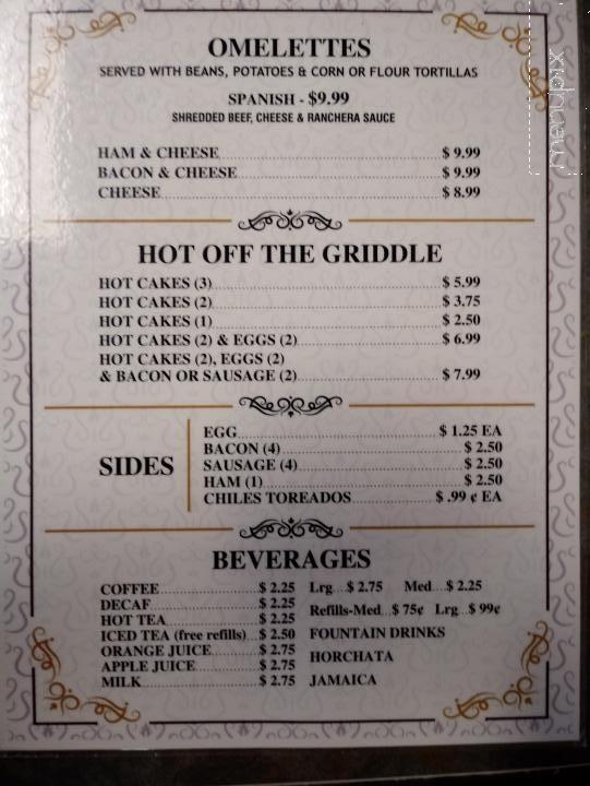 Los Manjares Restaurant - Yuma, AZ menu_pic