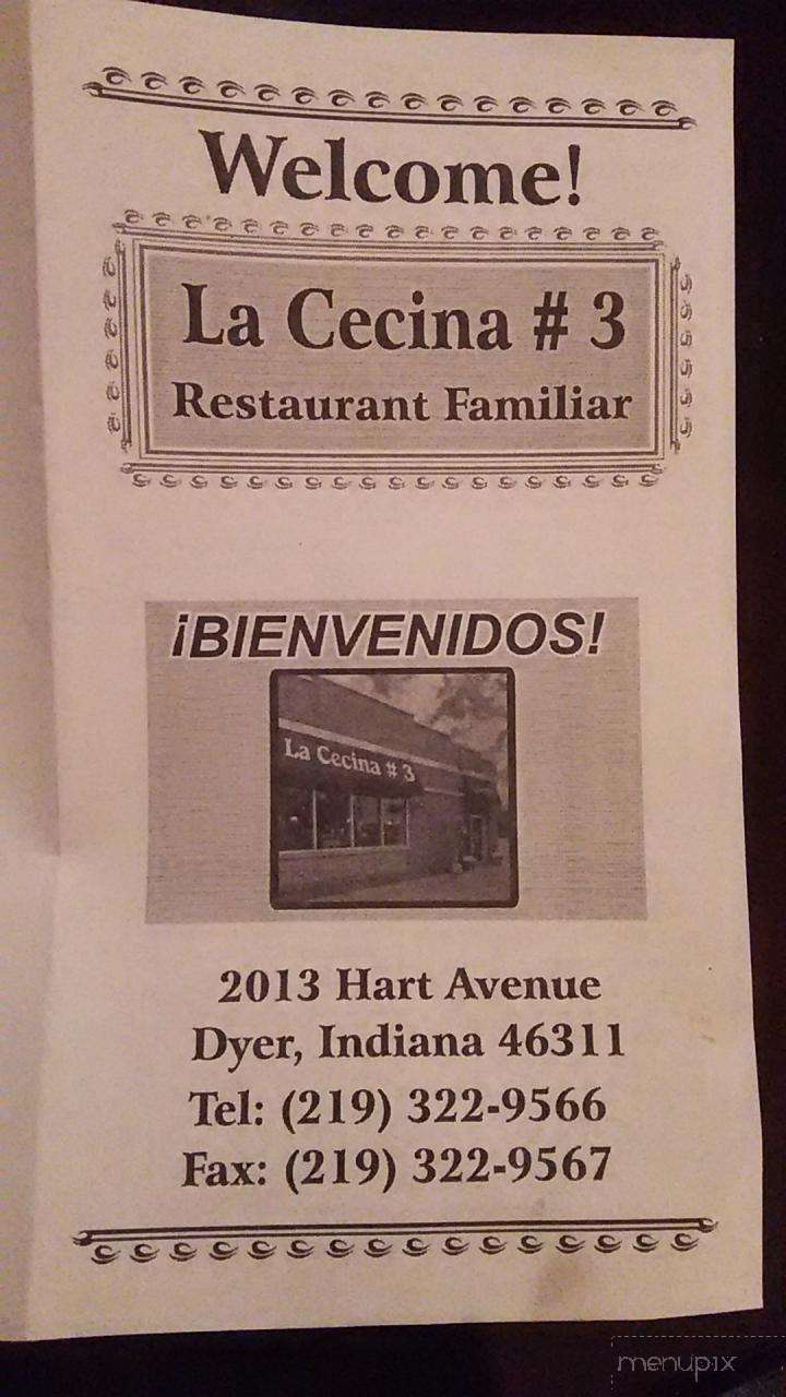 La Cecina #3 Restaurant Familiar - Dyer, IN