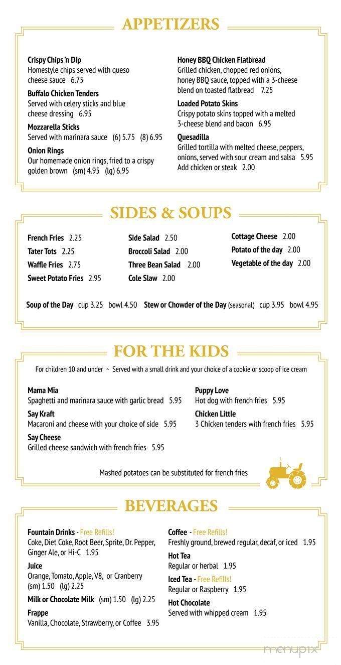 Circle Restaurant - Epsom, NH menu_pic