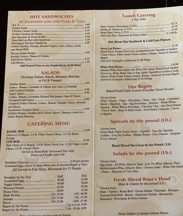 Bagel 1 - North Brunswick, NJ menu_pic