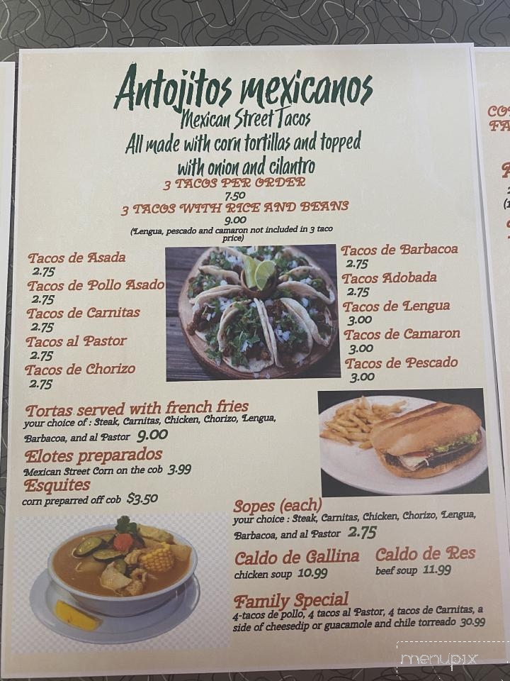 Taqueria Jalisco Mexican Grill - Hagerstown, MD menu_pic