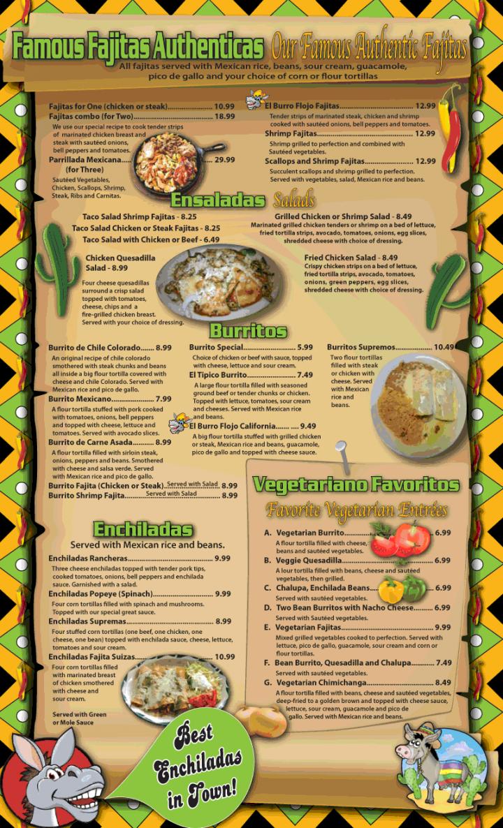 La Casa Del Burro Flojo - Knoxville, TN menu_pic