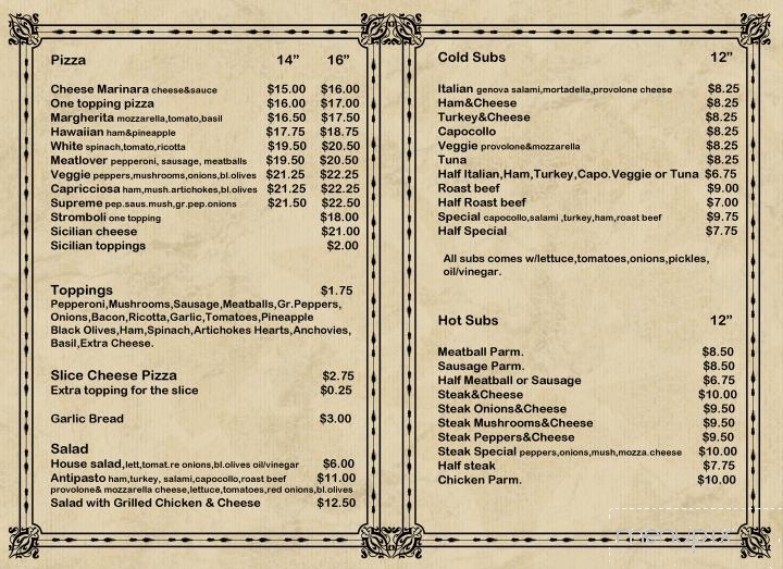 Fabio's Pizza - Naples, FL menu_pic