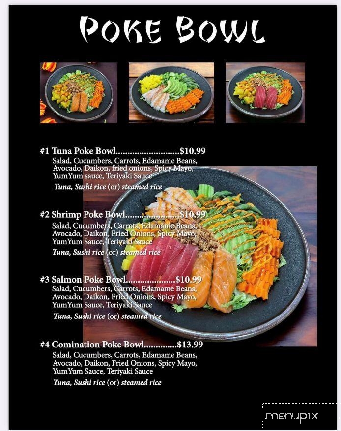 Asian Grill & Sushi's - Terre Haute, IN menu_pic