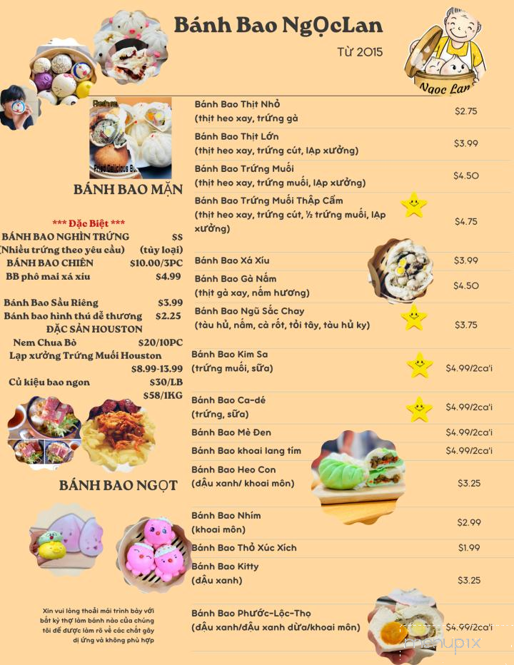 Bakery Ngoc Lan - Houston, TX menu_pic